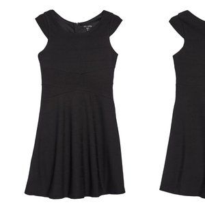 Ava & Yelly Black Skater Dress